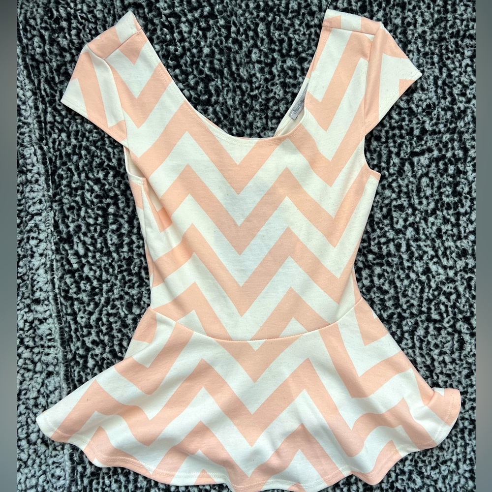 Chevron peplum top